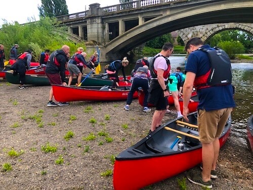 Group canoe hire Group canoe hire